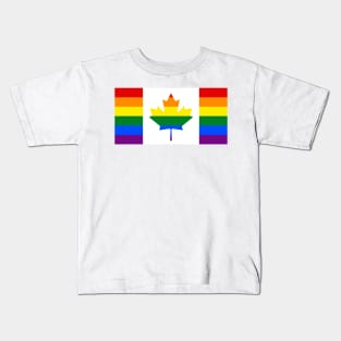 Canada LGBTQ Pride Flag Kids T-Shirt